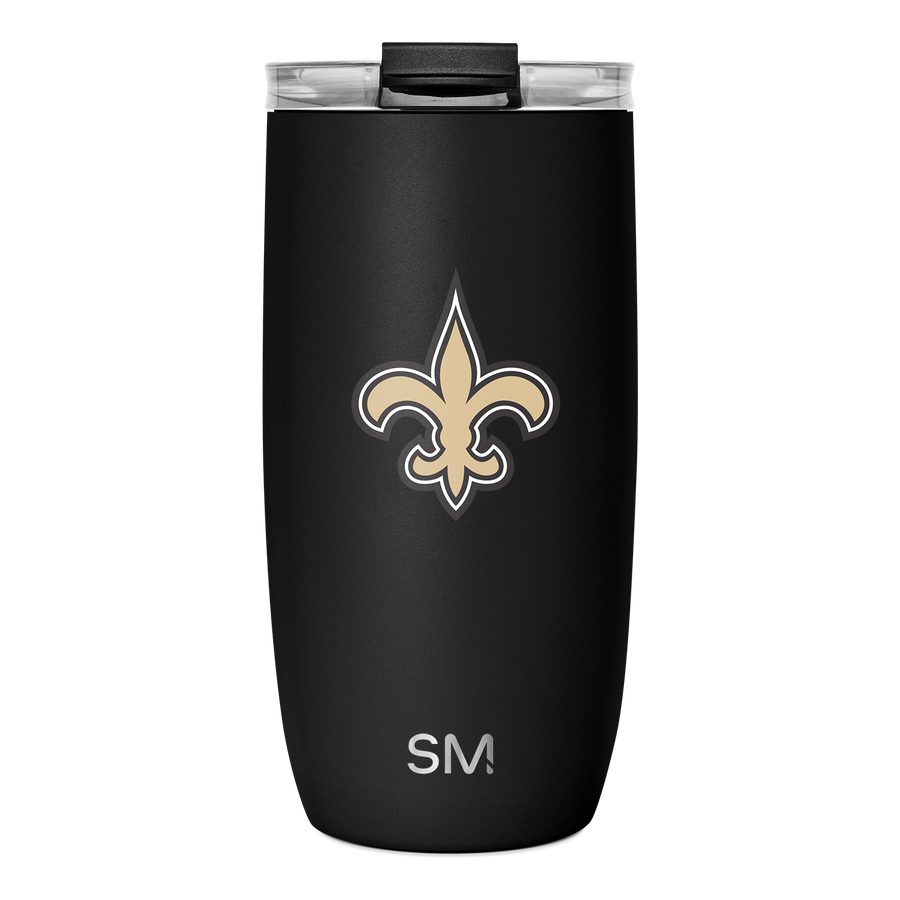 NFL Voyager Tumbler with Clear Flip Lid & Straw - New Orleans Saints